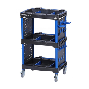 NORDBERG Тележка инструментальная 3 пластиковые полки синяя T32B