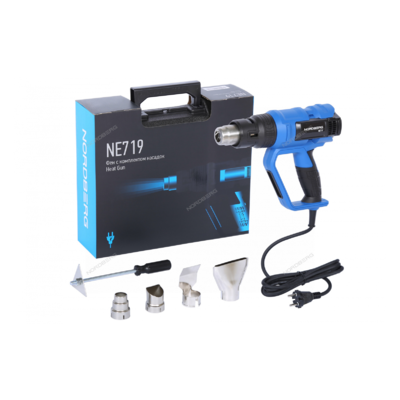 NORDBERG Фен 4 насадки в кейсе 50-600 °С 2000 Вт NE719