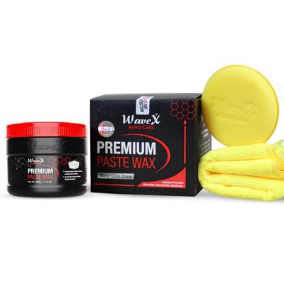 Wavex Воск для кузова авто Premium Paste Wax (набор с фиброй и аппликатором) 500g PPW500B