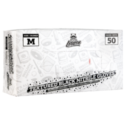 Ультрапрочные текстурированные перчатки нитриловые LERATON, M 50 шт