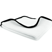 А302 Белая вафельная микрофибра для интерьера и стекол INTERIOR & WINDOW CLOTH 45x65 см 380 г/м WT-W