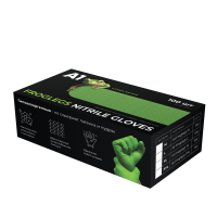 A1 Нитриловые перчатки FROGLEGS NITRIL GLOVES зеленые, размер XL, упаковка 100шт A1-Froglegs XL