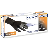 Reflexx Одноразовые перчатки химостойкие сверхдлинные 30см N79P-M Plus