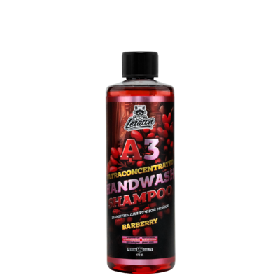 Суперконцентрированный шампунь для ручной мойки LERATON A3 HANDWASH SHAMPOO BARBERRY 473мл