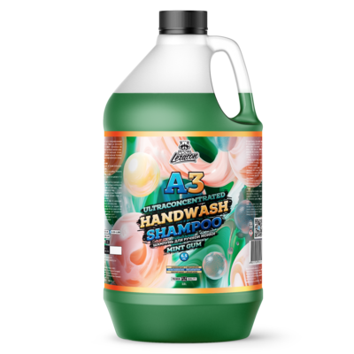 Суперконцентрированный шампунь для ручной мойки LERATON A3 HANDWASH SHAMPOO MINT GUM 3,8л