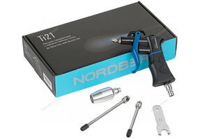 NORDBERG Пистолет продувочный с набором сменных сопел Ti21
