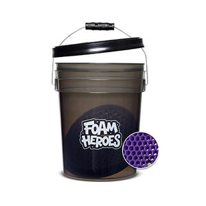 Foam Heroes ведро с сепаратором и крышкой для детейлинг мойки, 20л Detailing Bucket FHT062