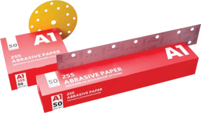 A1 абразив на бумажной основе в полосках 255Abrasive paper 70*420 (14 отверстий) P060 с пылеотводом