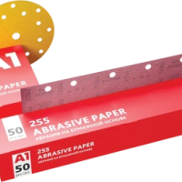 A1 абразив на бумажной основе в полосках 255Abrasive paper 70*420 (14 отверстий) P180 с пылеотводом