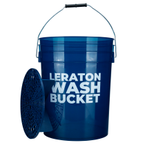 Прозрачное ведро для мойки автомобилей с сепаратором (темно синее) 20л CARWASH LERATON DETAILING BUCKET WBDB