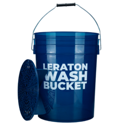 Прозрачное ведро для мойки автомобилей с сепаратором (темно синее) 20л CARWASH LERATON DETAILING BUCKET WBDB