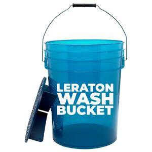 Прозрачное ведро для мойки автомобилей с сепаратором (темно синее) 20л LERATON BUCKET WBDB