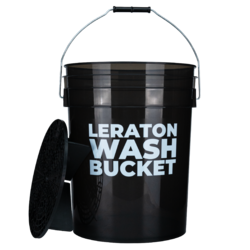 Прозрачное ведро для мойки автомобилей с сепаратором (черное) 20л CARWASH LERATON DETAILING BUCKET WBB