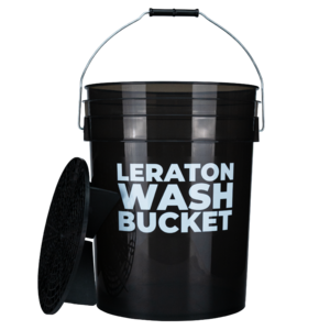 Прозрачное ведро для мойки автомобилей с сепаратором (черное) 20л CARWASH LERATON DETAILING BUCKET WBB