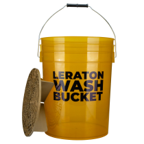 Прозрачное ведро для мойки автомобилей с сепаратором (желтое) 20л CARWASH LERATON DETAILING BUCKET WBY