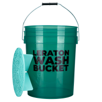 Прозрачное ведро для мойки автомобилей с сепаратором (бирюзовое) 20л CARWASH LERATON DETAILING BUCKET WBT