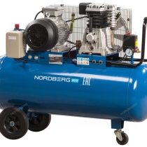 NORDBERG Компрессор поршневой с ременным приводом, объем 100 л NCE100/520
