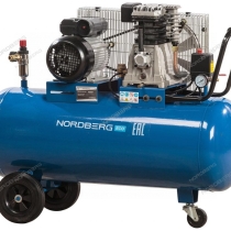 NORDBERG Компрессор поршневой с ременным приводом, объем 100 л NCE100/400-220