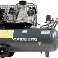 NORDBERG Компрессор поршневой с ременной передачей, 380 В, ресивер 100 л, 580 л/мин NCP100/580