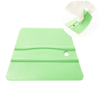 ПРОРАКЕЛЬ (Uzlex) Ракель-скребок выгонка- шпатель - Стандартная трапеция салатовая особо мягкая 21910613