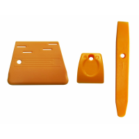 ПРОРАКЕЛЬ (Uzlex) Комплект скребков три оранжевых скребка 719110155-53-54