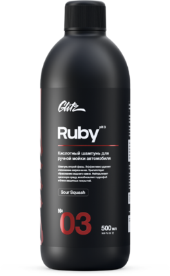 Glitz Кислотный шампунь для ручной мойки автомобиля 03 Ruby 500мл G0305