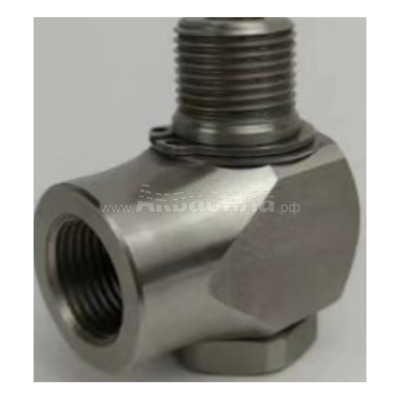 TORNADO BF-9106 Поворотная муфта типа SW90 для консоли угловая G1/4M-G1/4F (нержавеющая сталь)