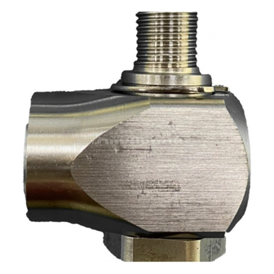 TORNADO M-00098 Поворотная муфта типа SW90 для консоли угловая G1/4M-G1/4F (нержавеющая сталь)