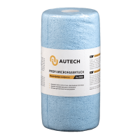 AuTesh Микрофибра салфетка 25*25 см, голубая, 200 гр/м2 PROFI-MICROFASERTUCH рулон 50 шт. Au-2408