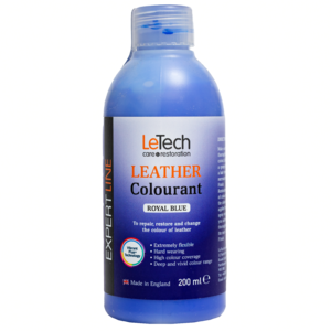 (УЦЕНКА) LeTech Краска для кожи (Leather Colourant) Royal Blue Expert Line 200 мл