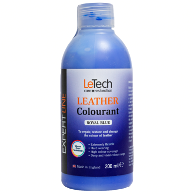 (УЦЕНКА) LeTech Краска для кожи (Leather Colourant) Royal Blue Expert Line 200 мл