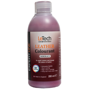 (УЦЕНКА) LeTech Краска для кожи (Leather Colourant) Bordeaux Expert Line 200 мл