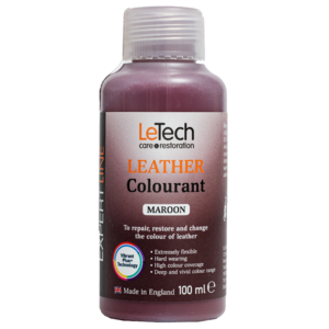 (УЦЕНКА) LeTech Краска для кожи (Leather Colourant) Maroon Expert Line 100 мл