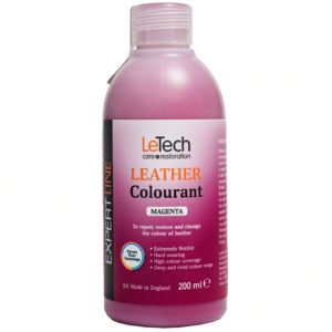 (УЦЕНКА) LeTech Краска для кожи (Leather Colourant) Magenta Expert Line 200 мл