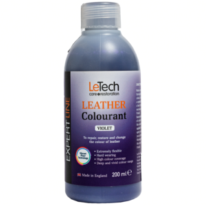 (УЦЕНКА) LeTech Краска для кожи (Leather Colourant) Violet Expert Line 200 мл