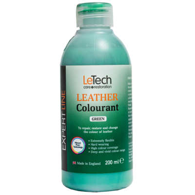 (УЦЕНКА) LeTech Краска для кожи (Leather Colourant) Green Expert Line 200 мл