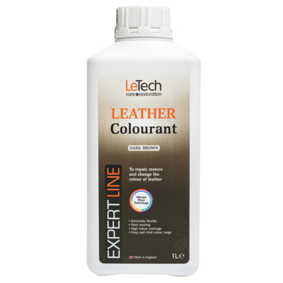 (УЦЕНКА) LeTech Краска для кожи (Leather Colourant) Dark Brown Expert Line 1 л