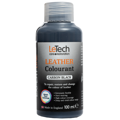 (УЦЕНКА) LeTech Краска для кожи (Leather Colourant) Black Carbon Expert Line 100 мл