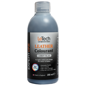 (УЦЕНКА) LeTech Краска для кожи (Leather Colourant) Black Carbon Expert Line 200 мл