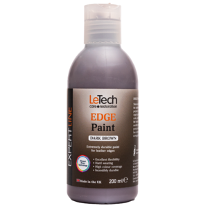(УЦЕНКА) LeTech Краска для уреза кожи (Edge Paint) Dark Brown Expert Line 200 мл