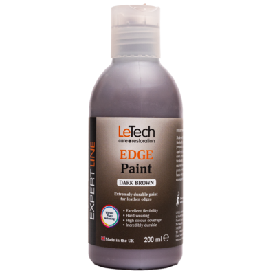 (УЦЕНКА) LeTech Краска для уреза кожи (Edge Paint) Dark Brown Expert Line 200 мл