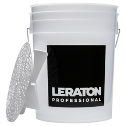 Ведро для мойки автомобилей с сепаратором LERATON PROFESSIONAL (белое) 20 л