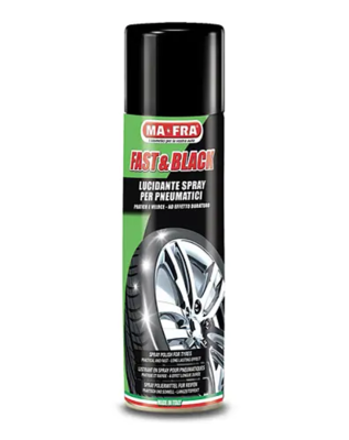 Ma-Fra Чернение для шин с восстанавливающим эффектом FAST and BLACK (spray) 200 мл H0271