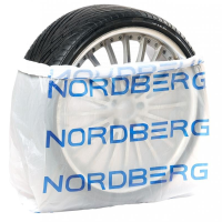NORDBERG Пакеты для шин ПНД 110х110 см 15 мкм белые с логотипом NORDBERG 100 шт NTSB1115W